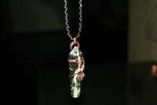 Load image into Gallery viewer, Polished Leopard Stone Copper Artwork Necklace