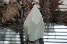 Load image into Gallery viewer, Polished Blue Smithsonite Aragonite Standing Freeforms