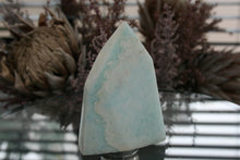 Load image into Gallery viewer, Polished Blue Smithsonite Aragonite Standing Freeforms