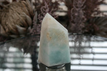 Load image into Gallery viewer, Polished Blue Smithsonite Aragonite Standing Freeforms