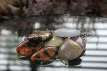 Load image into Gallery viewer, Polished Mixed Crystal Keychains