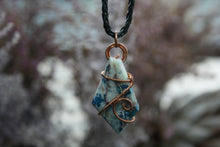 Load image into Gallery viewer, Shattukite Copper Wire-Wrapped Necklace