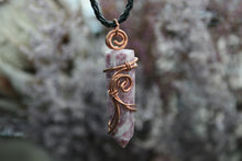 Load image into Gallery viewer, Lepidolite Copper Wire-Wrapped Necklace