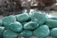 Load image into Gallery viewer, Polished Amazonite Small Hearts (Pair)