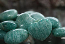Load image into Gallery viewer, Polished Amazonite Small Hearts (Pair)