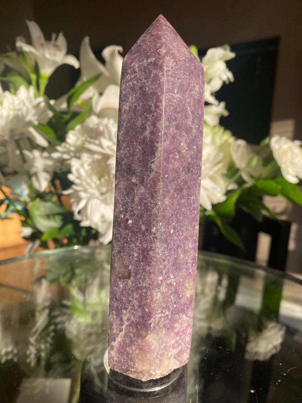 Polished Lepidolite Standing Freeform