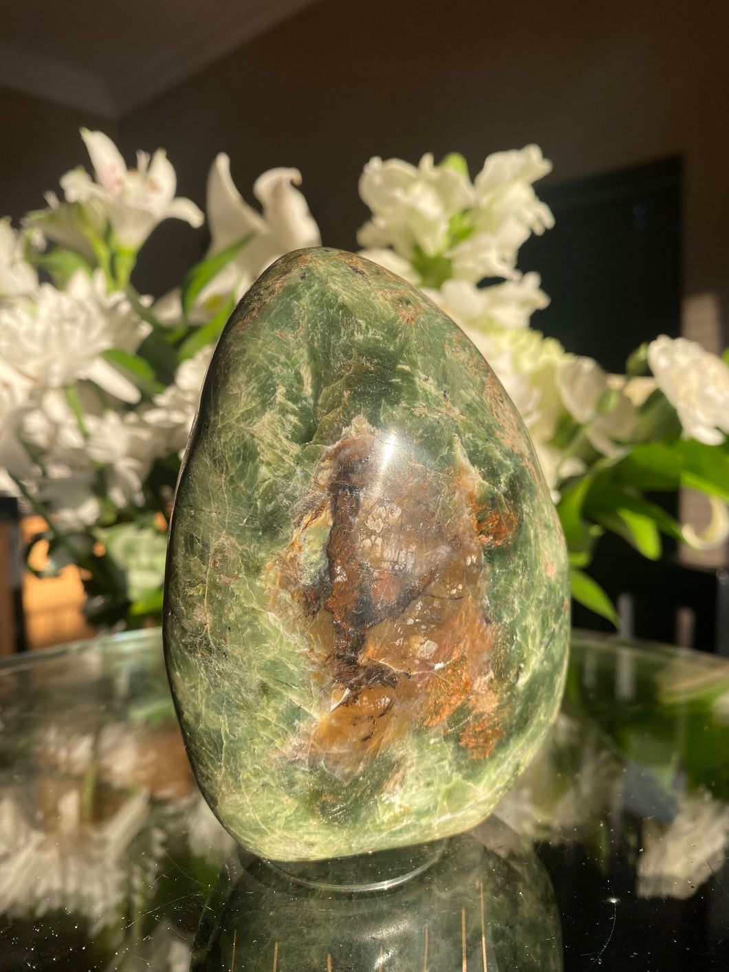 Polished Chrysoprase Standing Freeform