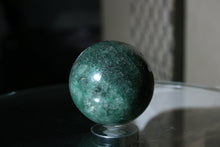 Load image into Gallery viewer, Polished Green Fuchsite Sphere with Pyrite Flecks
