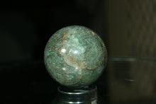 Load image into Gallery viewer, Polished Green Fuchsite Sphere with Pyrite Flecks
