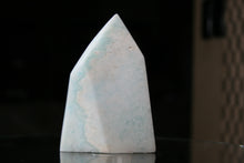 Load image into Gallery viewer, Polished Blue Smithsonite Aragonite Standing Freeforms
