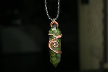 Load image into Gallery viewer, Polished Leopard Stone Copper Artwork Necklace
