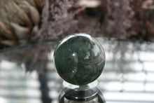 Load image into Gallery viewer, Polished Green Fuchsite Sphere with Pyrite Flecks
