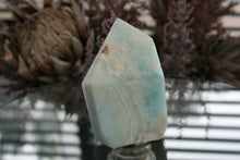 Load image into Gallery viewer, Polished Blue Smithsonite Aragonite Standing Freeforms
