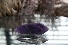 Load image into Gallery viewer, Polished Chevron Amethyst Quartz Crystal Standing Freeform
