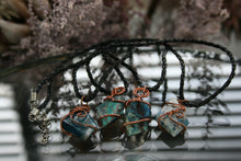 Load image into Gallery viewer, Shattukite Copper Wire-Wrapped Necklace
