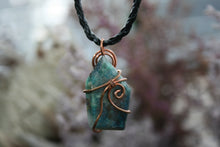 Load image into Gallery viewer, Shattukite Copper Wire-Wrapped Necklace
