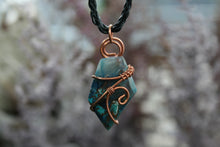 Load image into Gallery viewer, Shattukite Copper Wire-Wrapped Necklace
