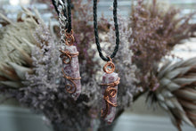 Load image into Gallery viewer, Lepidolite Copper Wire-Wrapped Necklace
